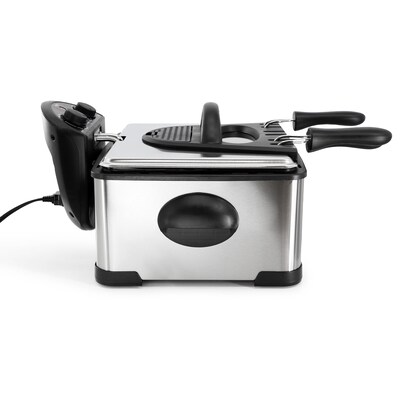 MegaChef 4 Liter Electric Deep Fryer, Silver (935121819M)
