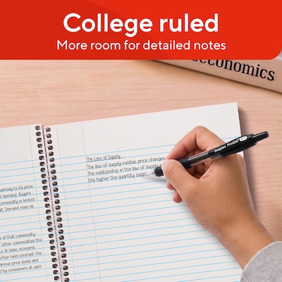 TRU RED Premium 1-Subject Notebook, 8.5” x 11”, College Ruled, 100 Sheets, Brown