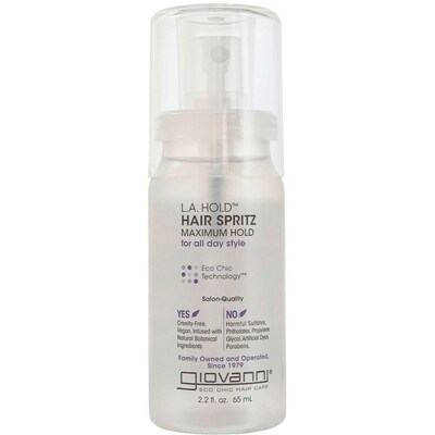 Giovanni® L.A. Maximum Hold Hair Spritz, 2.2 oz Bottle, 6 Bottles/Bag, 6 Bags/Carton