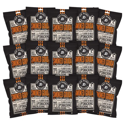 Pop Daddy Smoked Gouda Pretzel Sticks, 45 oz., 15/Pack (220-02548)