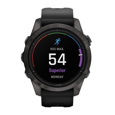 Garmin epix Pro Gen 2 Sapphire Edition Smartwatch, Carbon Gray & Black, 42mm (GRM0280214)