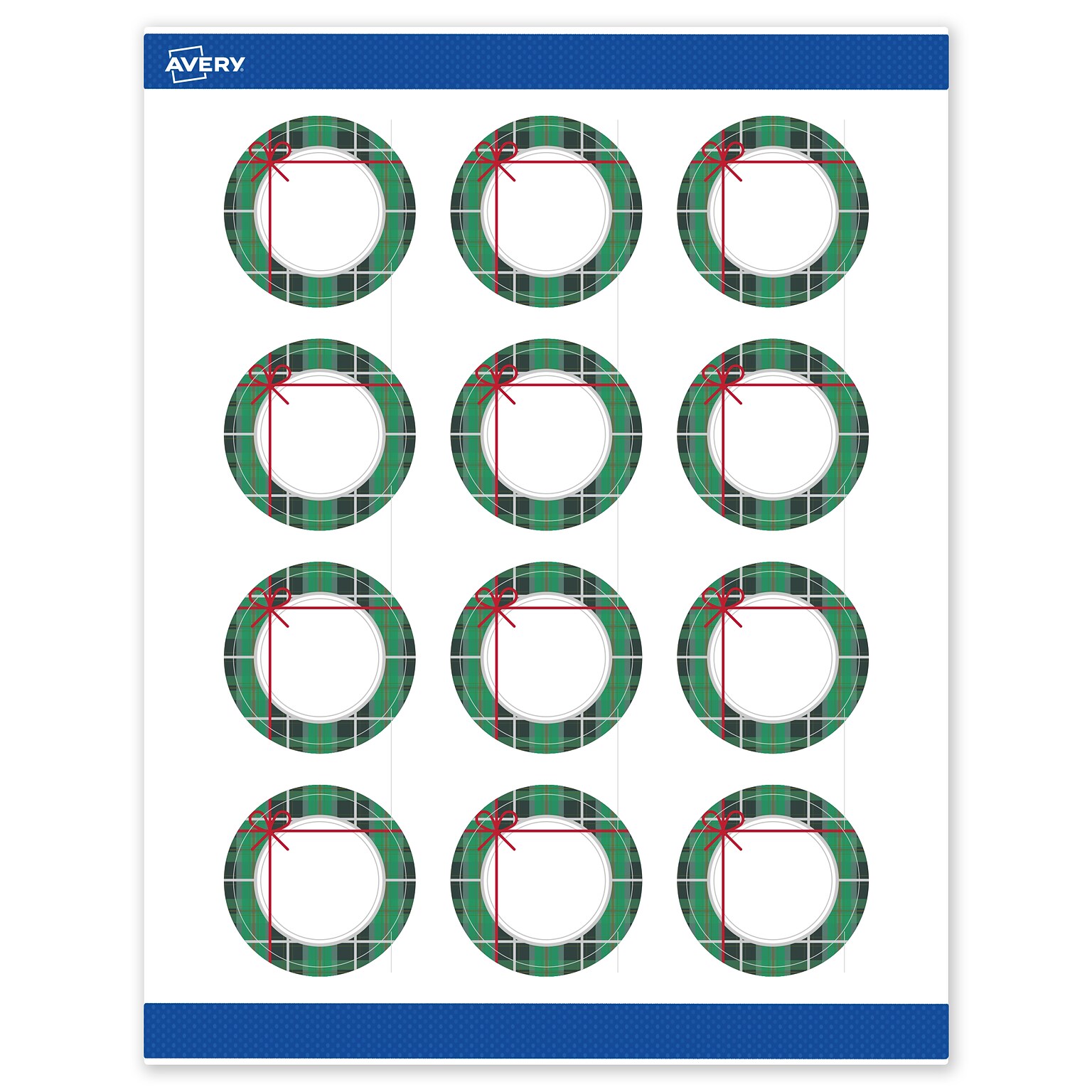 Avery Circle Multipurpose Labels, 2 Dia., White, 120/Pack (19479370410)