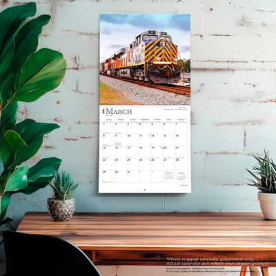 2026 BrownTrout Railroads 12" x 12" Monthly Wall Calendar (9798330705306)