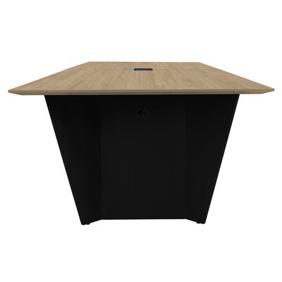 Regency Array 120" W Conference Table w/ Power Data Grommet, Noble Oak/Black (ACT12048NOBK)