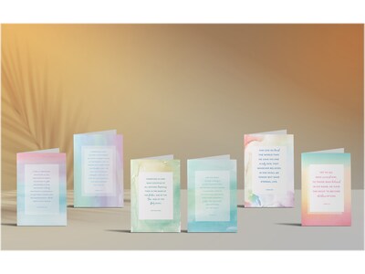 Better Office Bible Verses Encouragement Cards with Envelopes, 6" x 4", Assorted Colors, 50/Pack (64638-50PK)