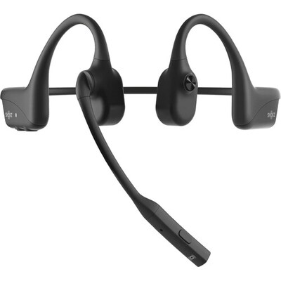 Shokz OpenComm2 Bone Conduction Wireless USB-C Bluetooth Stereo Computer, UC Certified (C120-AC-BK-US)