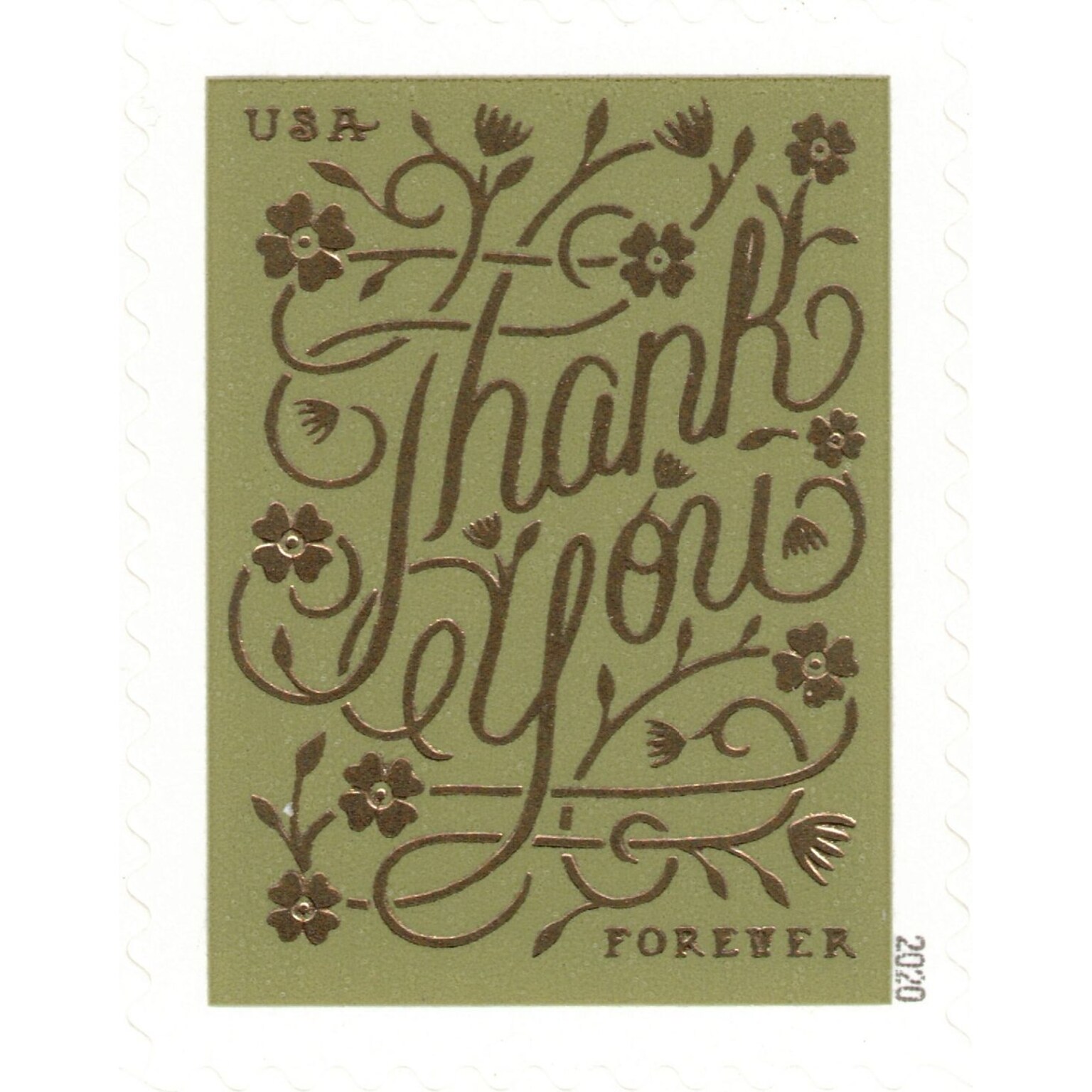 USPS Thank You Forever 20 Postage Stamps (FOR-THANKYOU-20)