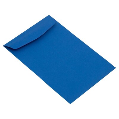 JAM Paper 6" x 9" Open End Catalog Envelopes, Presidential Blue, 10/Pack (363913003C)