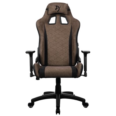 Arozzi Avanti Soft Fabric Ergonomic Racing Gaming Chair, Brown (AVANTI-SFB-BWN)