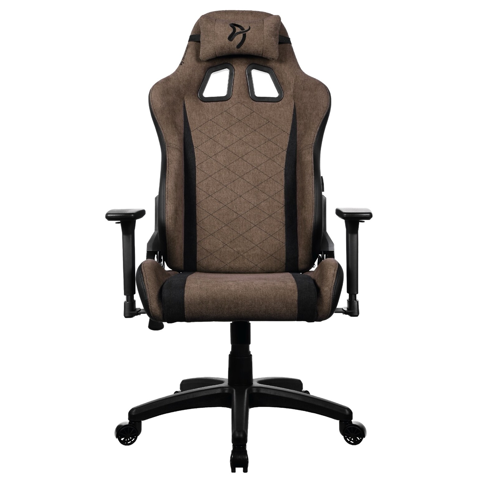 Arozzi Avanti Soft Fabric Ergonomic Racing Gaming Chair, Brown (AVANTI-SFB-BWN)