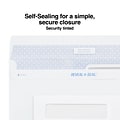 Staples® Reveal-N-Seal Security Tinted #8 Business Envelopes, 3 5/8 x 8 5/8, White, 500/Box (SPL17