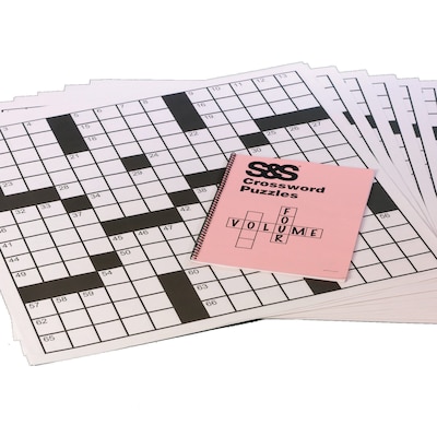 S&S Set 4 Puzzles, Giant Crossword Activity Book (17104)