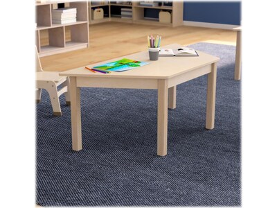 Flash Furniture Bright Beginnings Hercules Trapezoid Table, 47" x 20.75", Beech (MK-ME088017-GG)