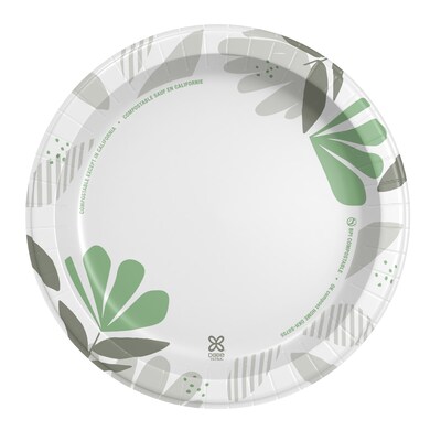 Dixie Ultra Pathways 10" Paper Plates, Multicolor, 125/Pack (SXP10PATH)