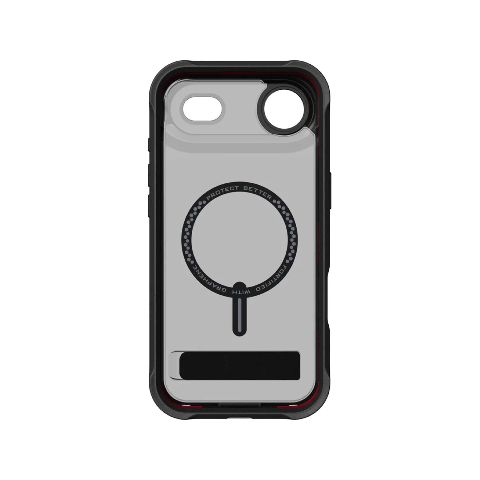 Zagg Rainier Snap with Kickstand MagSafe Phone Case for Apple iPhone 17 Air, Shock Absorbing, Smoke Black (702319173)