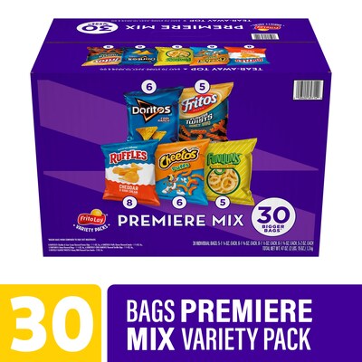Frito Lay Premiere Mix Variety Pack, 47 oz., 30/Pack (220-02670)