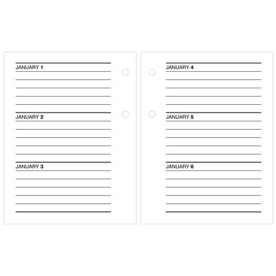 2026 AT-A-GLANCE 3.75" x 3" Daily Calendar Refill Pages, White/Black (E919-50-26)