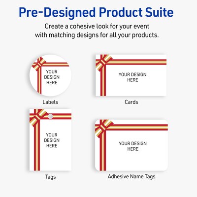 Avery Square Multipurpose Labels, 3" x 3", White, 60/Pack (19479370590)