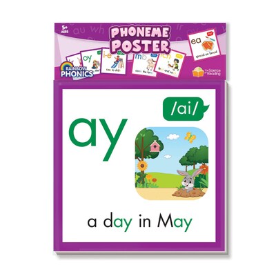 Junior Learning Rainbow Phonics Phoneme Poster (JRLRP114)