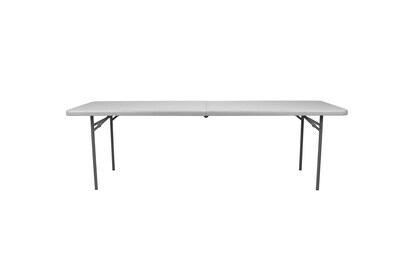 National Public Seating CMFIH Series 30" x 96" Fold-In-Half Folding Table, Grey (CMFIH3096)
