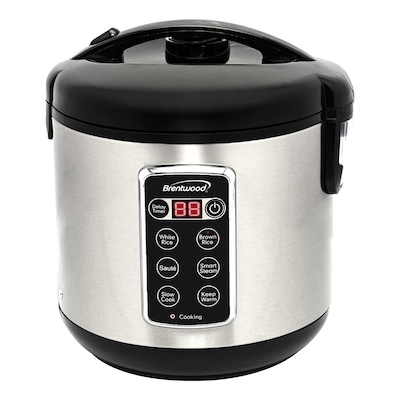 Brentwood 2.5 Quart Slow Cooker, Stainless Steel/Black (RC-5110DS)