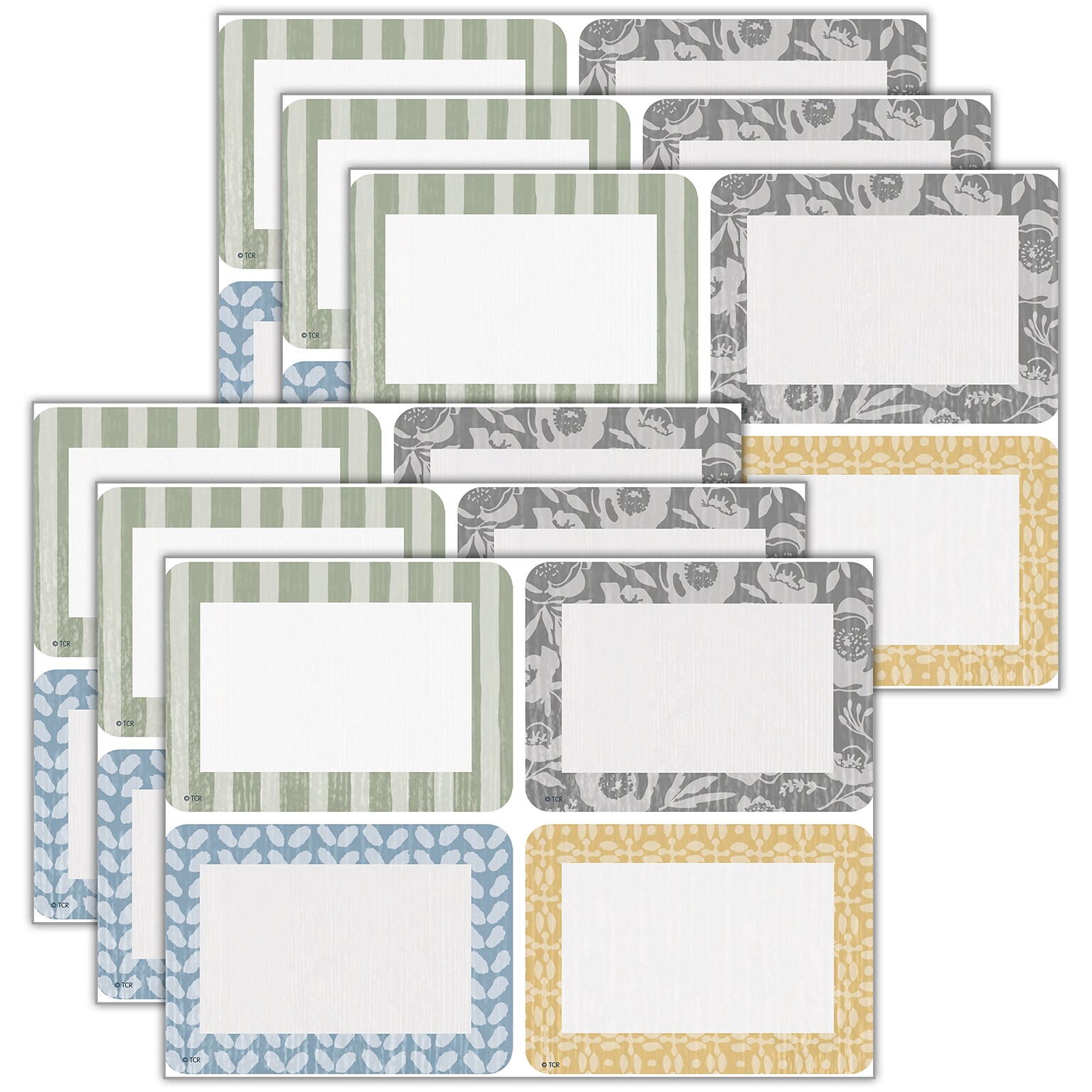 Teacher Created Resources Classroom Cottage Name Tags/Labels Multi-Pack, 36/Pack, 6 Packs (TCR7189-6)