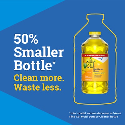 Pine-Sol Multi-Surface Cleaner/Degreaser, Lemon Fresh Scent, 80 Fl. Oz. 3/Carton (60607CT)