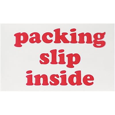 Shipping & Pallet Labels; 3x5 Packing Slip Inside, 500 labels/Roll