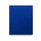 Staples Smooth 2-Pocket Paper Folder, Electric Blue, 25/Box (50754/27534-CC)