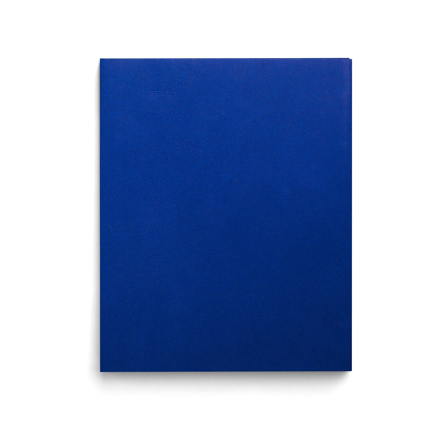 Staples Smooth 2-Pocket Paper Folder, Electric Blue, 25/Box (50754/27534-CC)