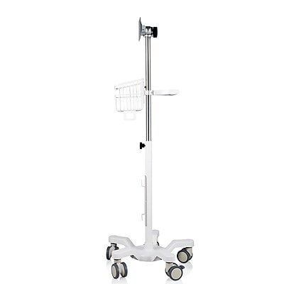 Viva Comfort Steel Welch Allyn 4400 Vital Signs Monitor Steel Mobile Stand with Storage Basket, White (ADIME911-01-MK)
