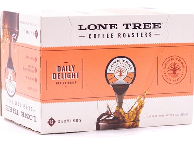 Java House Lone Tree Daily Delight Coffee Pods, Medium Roast, 12/Carton (FC900H10)