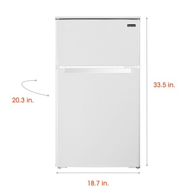 Magic Chef 3.1 Cu. Ft. Energy Star Mini Refrigerator with Top Freezer, White (HMDR310WE)