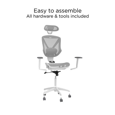 Staples Dexley Ergonomic Mesh Swivel Task Chair, Gray (UN61365)