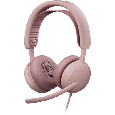 Logitech Zone 2 Noise USB-C Stereo Computer Headset, MT Certified, Rose (981-001609)