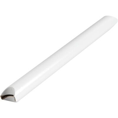 Crimp End Mailing Tubes; 24L X 2Dia., White, 50/Pack