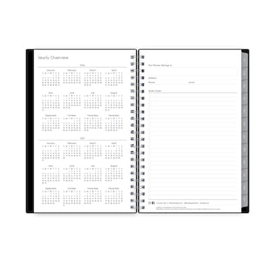 2026-2027 Blue Sky Enterprise 5" x 8" Academic Weekly & Monthly Planner, Plastic Cover, Black (130611-A27)