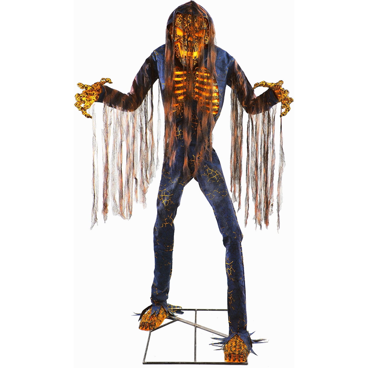 Haunted Hill Farm 7.5 Tall Motion-Activated Smoldering Ghoul (HHSMOLDRGHL-4FLSA)