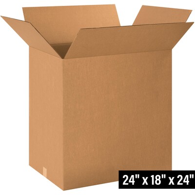 24 x 18 x 24 Shipping Boxes, 32 ECT, Brown, 10/Bundle (241824)