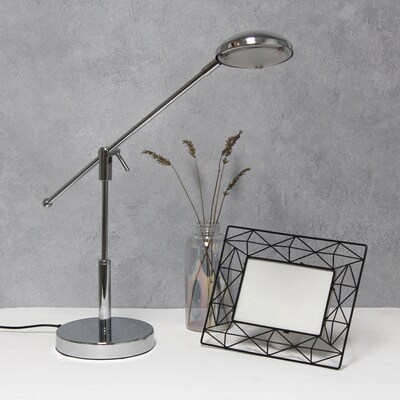 Creekwood Home Sleek Essentials 21" Pivot Arm Modern LED Desk Lamp,Chrome (CWD-1011-CH)
