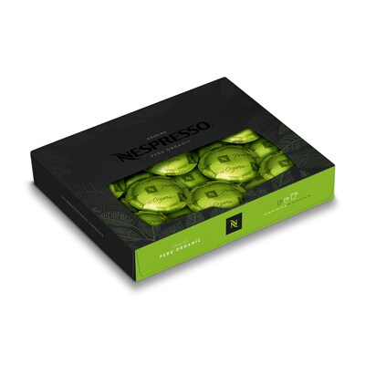 Nespresso Professional Peru Organic Coffee Nespresso Professional Capsules, Espresso Roast, 50/Pack (8782.84)