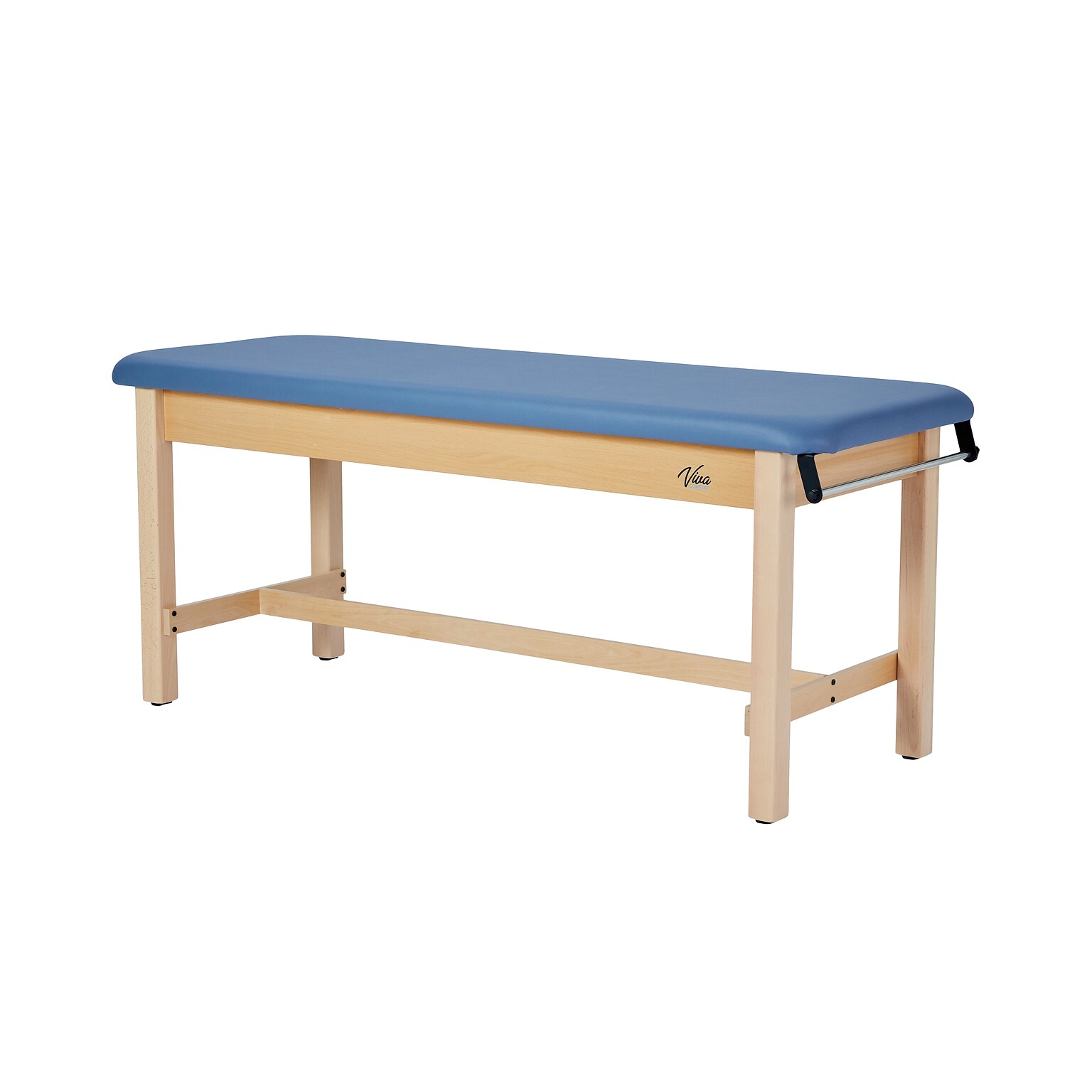 Aristo Wood H-Brace Physician Exam Table with Paper Cutter, and Holder, 500lbs. Capacity, Blue (ADI996-HBFP-BLU)