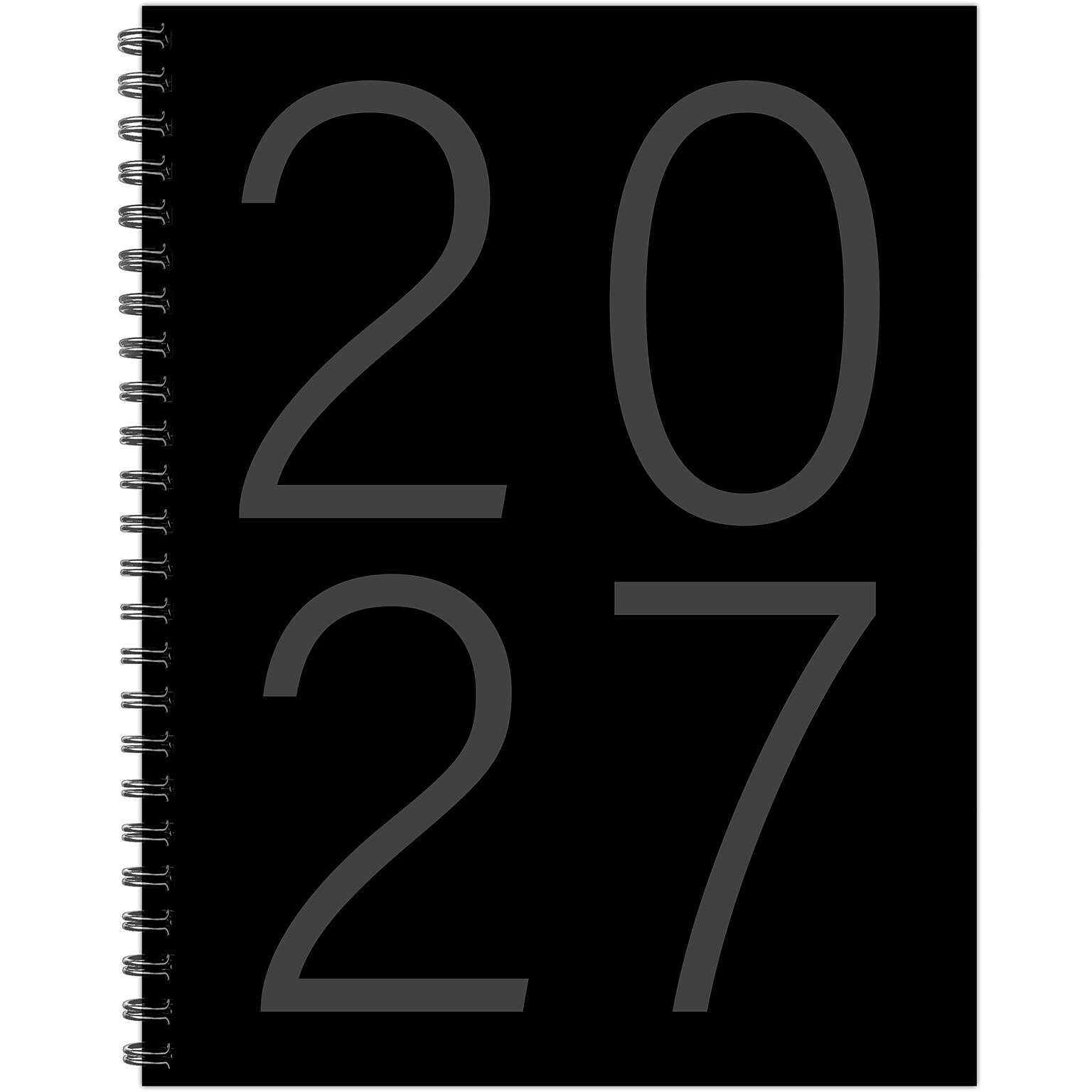 2027 Willow Creek 8.5 x 11 Calendar Year Weekly & Monthly Standard Planner, Black (66355)