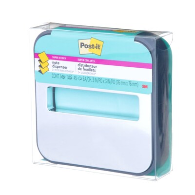 Post-it Pop-up Dispenser for 3" x 3" Notes, Black/Silver (STL-330-B)