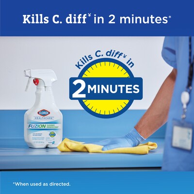 Clorox Healthcare Fuzion All-Purpose Cleaners & Spray Disinfectant, Unscented, 32 oz., 9/Carton (31478CT)
