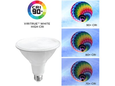 Viribright 15-Watt Soft White LED Floodlight Bulb, 4/Box (654657-4)