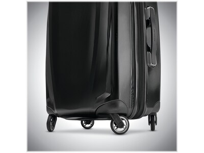 Samsonite Winfield 3 DLX Polycarbonate 4-Wheel Spinner Luggage, Black (120754-1041)