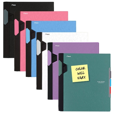 Five Star Advance 3-Subject Notebooks, 8.5 x 11, College Ruled, 150 Sheets, Color Chosen at Random (06324)