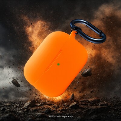 SaharaCase Venture Series Silicone Case Kit for AirPods Pro 3, Anti-Shock Material, Blazing Orange (HP00210)