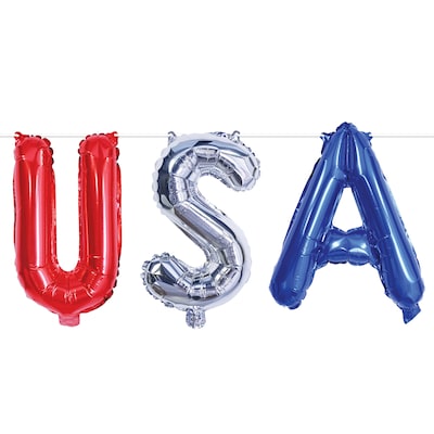 Beistle Fourth of July USA Balloon Streamer, 6/Pack (58345)